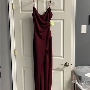 Burgandy windsor dress